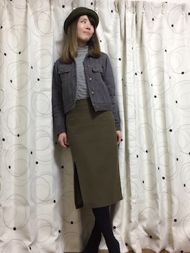「アイテム（スカート）」を使った、nun.さん（レディース・164cm）の春コーディネート