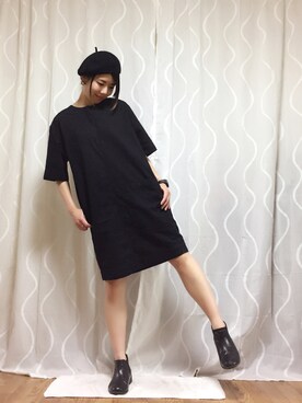 「アイテム（音楽/本・雑誌、レッド系）」を使った、nun.さん（レディース・164cm）の夏コーディネート