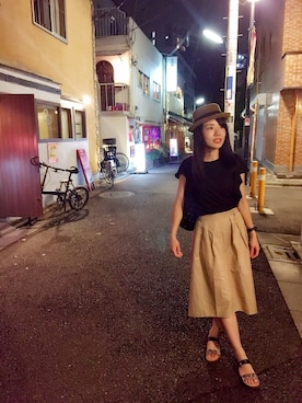 「お祭り」｜「アイテム（食器/キッチン）」を使った、nun.さん（レディース・164cm）の夏コーディネート