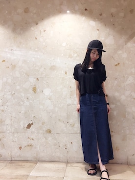 「Astoria（アストリア）のアイテム」を使った、nun.さん（レディース・164cm）の秋コーディネート