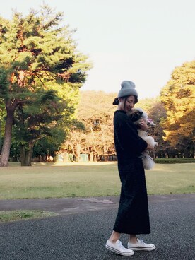 「ピクニック」｜「アイテム（ピーコート）」を使った、nun.さん（レディース・164cm）の秋コーディネート