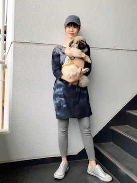 「ATSUGI（アツギ）のアイテム」を使った、nun.さん（レディース・164cm）の春コーディネート