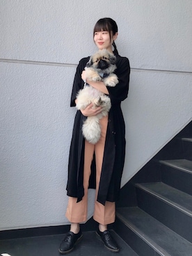 「アンクルパンツ」｜「アイテム（シャツワンピース）」を使った、nun.さん（レディース・164cm）の夏コーディネート