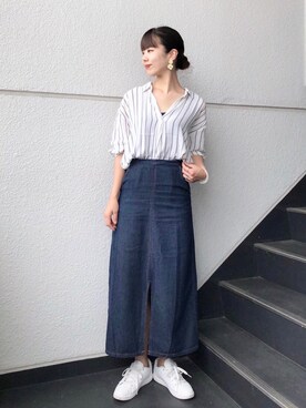 「Astoria（アストリア）のアイテム」を使った、nun.さん（レディース・164cm）の夏コーディネート