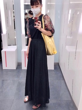 「オーガンジー」｜「アイテム（腕時計）」を使った、nun.さん（レディース・164cm）の夏コーディネート