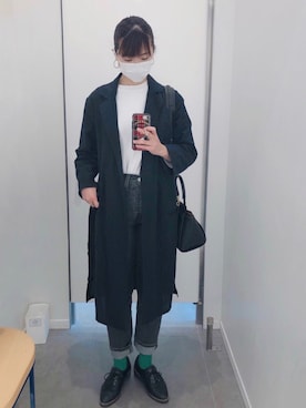 「Futier land（フューティアランド）のアイテム（その他アウター）」を使った、nun.さん（レディース・164cm）の春コーディネート