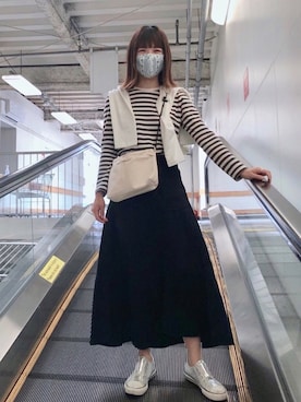 「Santa Barbara Polo & Racquet Club（サンタ・バーバラ・ポロ & ラケット・クラブ）のアイテム」を使った、nun.さん（レディース・164cm）の春コーディネート