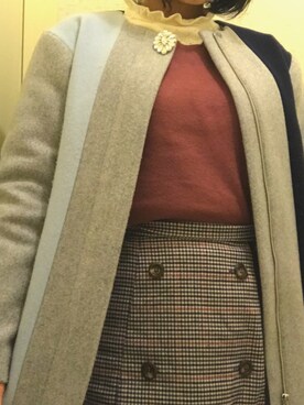 「CECIL McBEE（セシルマクビー）のアイテム（その他アウター）」を使った、L♥️VEさん（レディース・159cm）の冬コーディネート
