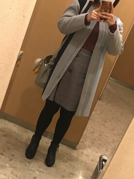 「CECIL McBEE（セシルマクビー）のアイテム（その他アウター）」を使った、L♥️VEさん（レディース・159cm）の冬コーディネート