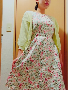 「お買い物」｜「アイテム（ワンピース/ドレス）」を使った、L♥️VEさん（レディース・159cm）の夏コーディネート