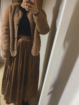 「UNIQLO（ユニクロ）のアイテム（その他アウター）」を使った、L♥️VEさん（レディース・159cm）の秋コーディネート
