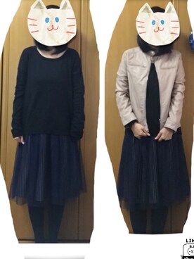 「reca（レカ）のアイテム（ライダースジャケット）」を使った、pinkykittyさん（レディース・163cm）の秋コーディネート