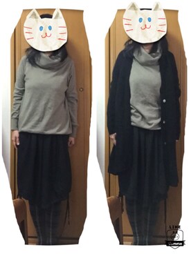 「mighty original（マイティーオリジナル）のアイテム」を使った、pinkykittyさん（レディース・163cm）の冬コーディネート