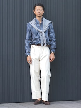 「BAFY（バフィー）のアイテム」を使った、Brilla per il gustoさん（メンズ・180cm）の夏コーディネート