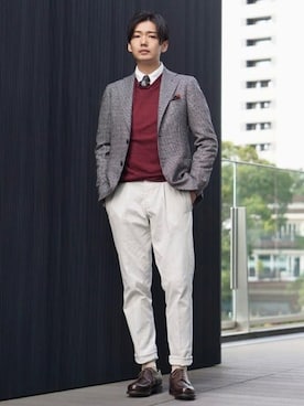 「BEAMS F（ビームスエフ）のアイテム（財布/小物）」を使った、Brilla per il gustoさん（メンズ・180cm）の秋コーディネート