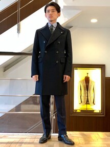 タリアトーレ /別注 RICH ウール ネイビー ダブルブレスト コート 20201104154639953_215.jpg