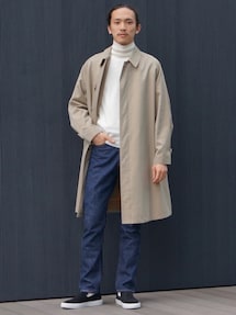 【美品/玉虫】AUBERGE x brilla 一枚袖 ステンカラーコート 38 美品/玉虫】AUBERGE x brilla 一枚袖 ステンカラーコート 38