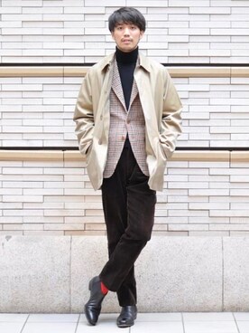 「DRUMOHR（ドルモア）のアイテム」を使った、Brilla per il gustoさん（メンズ・175cm）の冬コーディネート
