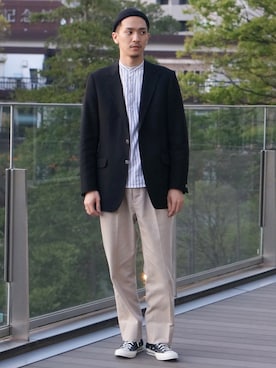「BETON CIRE（べトンシレ）のアイテム」を使った、Brilla per il gustoさん（メンズ・175cm）の春コーディネート