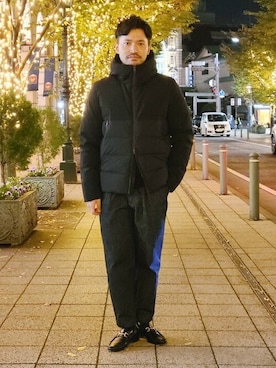 「DUNO（デュノ）のアイテム」を使った、Brilla per il gustoさん（メンズ・175cm）の冬コーディネート