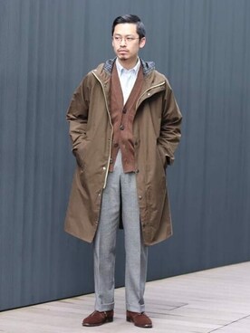 Barbour（バーブァー）の「Barbour × BEAMS F / 別注 HOODED HUNTING ...