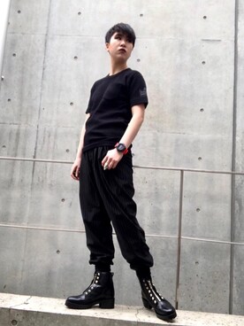 「G-SHOCK」｜「アイテム（ブーツ）」を使った、miyaさん（レディース・155cm）の春コーディネート