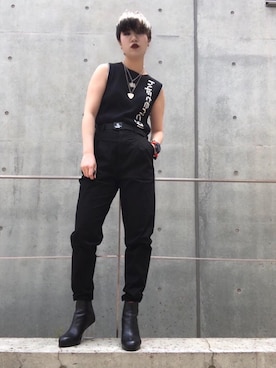 「G-SHOCK」｜「アイテム（ブーツ）」を使った、miyaさん（レディース・155cm）の春コーディネート