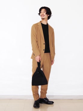 若命　勇佑さん（メンズ・178cm）の冬コーディネート