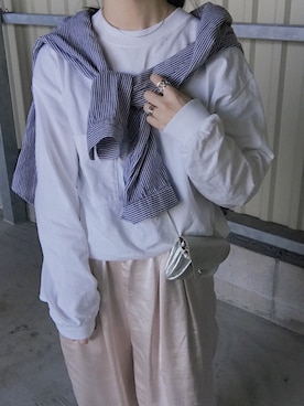 「Rapture（ラプチャー）のアイテム」を使った、ERIKAさん（レディース・157cm）の春コーディネート