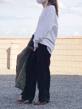 「apres jour mignon（アプレジュールミニョン）のアイテム（その他アウター）」を使った、ERIKAさん（レディース・157cm）の秋コーディネート