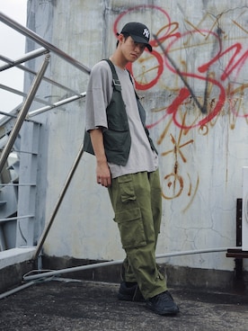 「工装」｜余杰恩さん（メンズ・181cm）の春コーディネート
