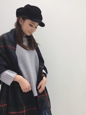 ふじわら 佳緒里さん（レディース・162cm）の秋コーディネート