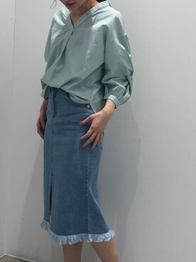 ふじわら 佳緒里さん（レディース・162cm）の春コーディネート