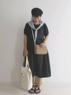 「L.H.P（エルエイチピー）のアイテム（シューズ）」を使った、mocoさん（レディース・167cm）の夏コーディネート