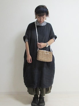 「L.H.P（エルエイチピー）のアイテム（シューズ）」を使った、mocoさん（レディース・167cm）の夏コーディネート