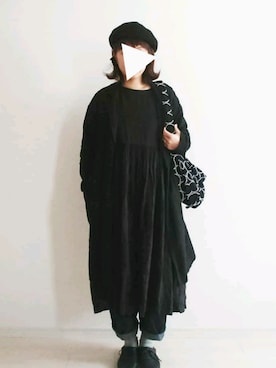 「LEPSIM（レプシィム）のアイテム（ハンチング/ベレー帽）」を使った、mocoさん（レディース・167cm）の春コーディネート