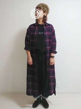 「ロシア帽」｜mocoさん（レディース・167cm）の秋コーディネート