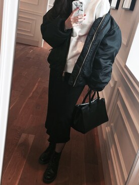 外村沙良さん（レディース・160cm）の冬コーディネート