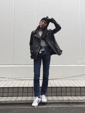 外村沙良さん（レディース・160cm）の春コーディネート