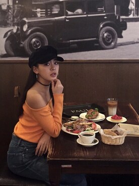 外村沙良さん（レディース・160cm）の春コーディネート