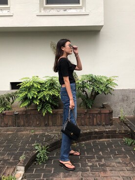 外村沙良さん（レディース・160cm）の夏コーディネート