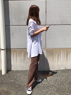 外村沙良さん（レディース・160cm）の春コーディネート