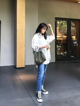 外村沙良さん(レディース・160cm)の夏コーディネート