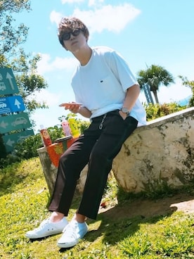 「LACOSTE」｜「アイテム（財布/小物）」を使った、とき。さん（メンズ・170cm）の秋コーディネート