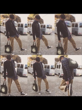 ☆蛙☆さん（メンズ・185cm）の冬コーディネート