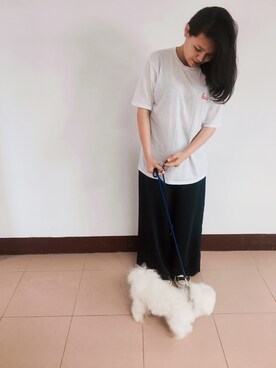 「3CE（3CE）のアイテム（パンツ）」を使った、Min1996さん（レディース・160cm）の春コーディネート