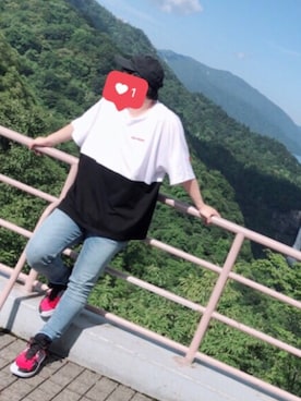 「FULL-BK（フルビーケー）のアイテム（キャップ）」を使った、RYOMI.wearさん（メンズ・171cm）の夏コーディネート