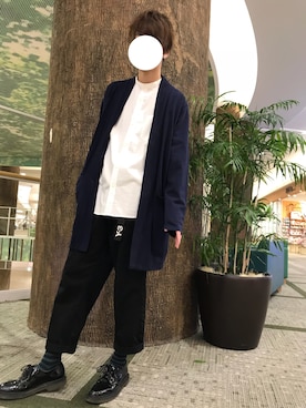 「Right-on（ライトオン）のアイテム（カーディガン/ボレロ）」を使った、pittaさん（メンズ・174cm）の冬コーディネート