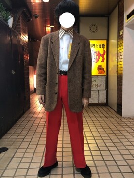 「shei shei co LTD（シェイシェイシーオーエルティディ）のアイテム」を使った、ぬおっ！？さん（メンズ・168cm）の春コーディネート