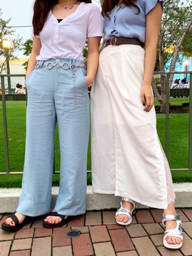 「oneway glamorous（ワンウェイグラマラス）のアイテム」を使った、佑さん（レディース・160cm）の夏コーディネート